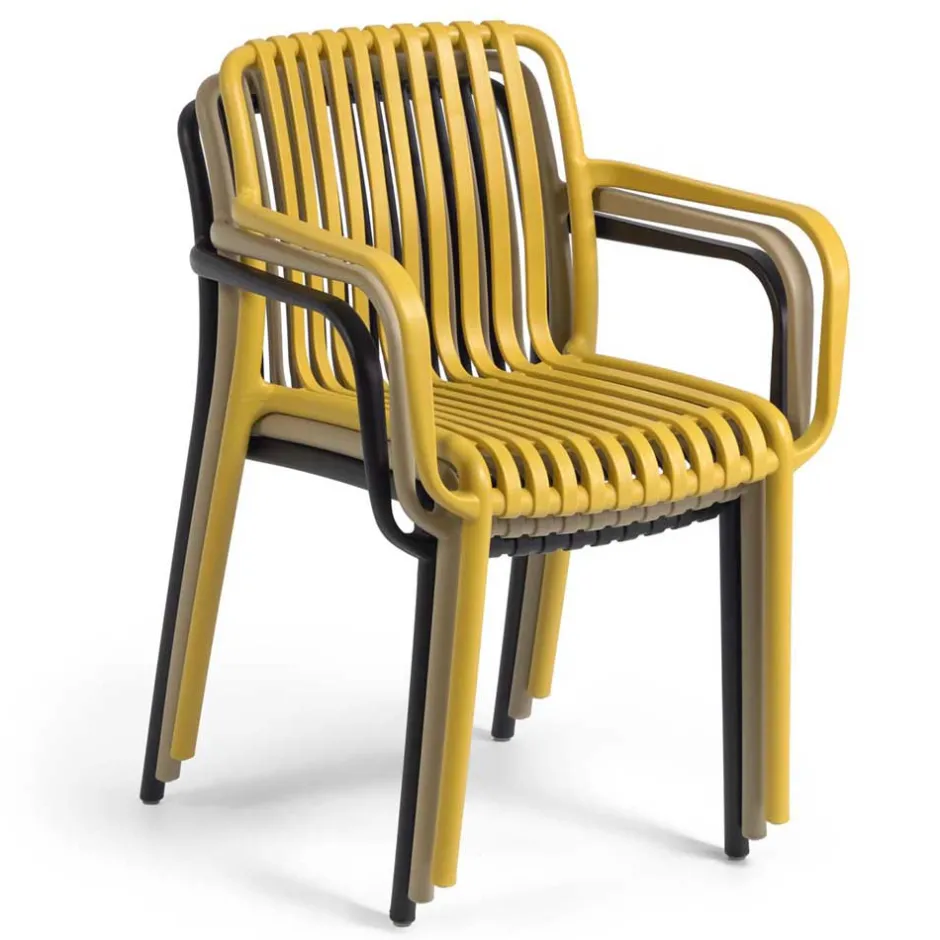 Gartenmöbel*Pharao24 Stapelstühle Outdoor Etna