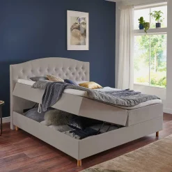 Funktionsbetten|Polsterbetten*Pharao24 Stauraum Boxbett Lesley