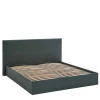 Pharao24 Stauraumbett Dunkelgrün 140x200 cm Florynn> Funktionsbetten|Schubkastenbetten