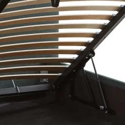 Pharao24 Stauraumbett Dunkelgrün 140x200 cm Florynn><noscript><img width=