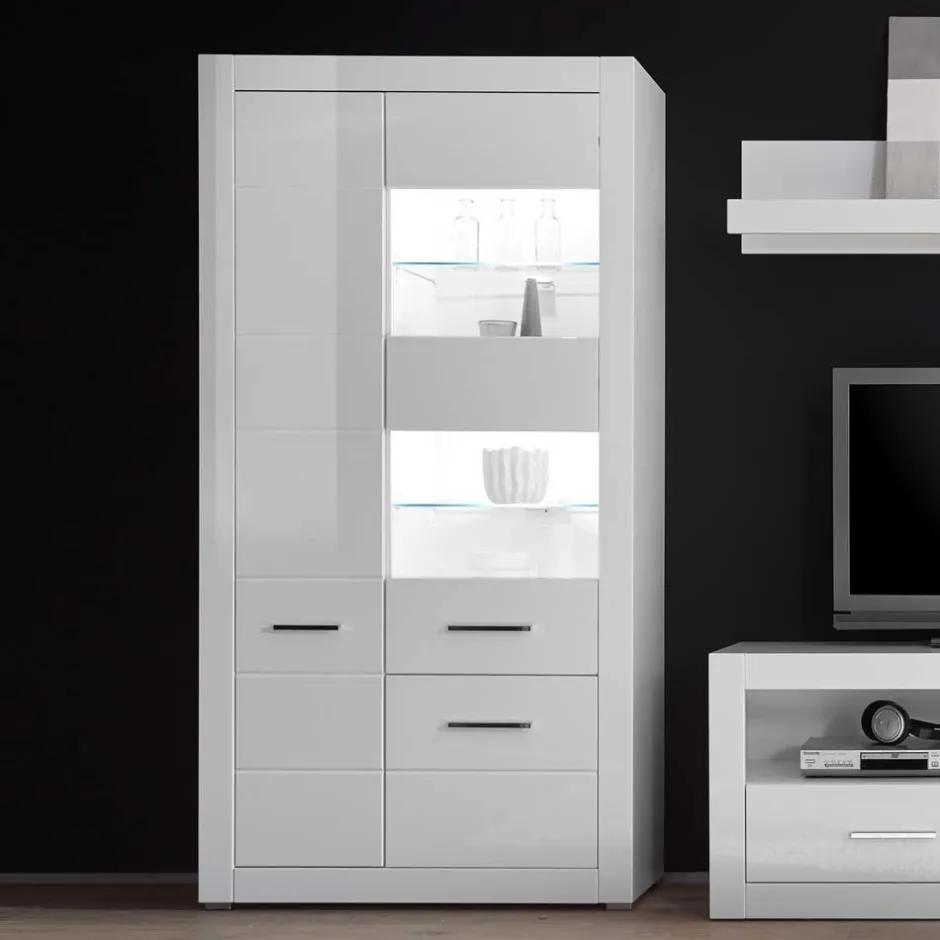 Pharao24 Stauraumvitrine Triango> Wohnzimmerschrank|Vitrinenschrank