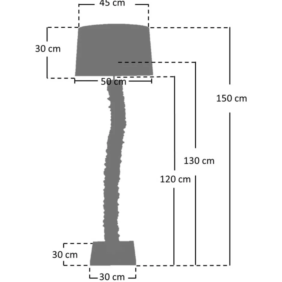 Lampen Und Leuchten*Pharao24 Stehlampe mit Treibholz Natalina
