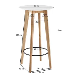 Barmöbel*Pharao24 Stehtisch Ericova