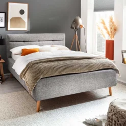 Funktionsbetten|Schubkastenbetten*Pharao24 Stoffbett mit Stauraum Cumbia