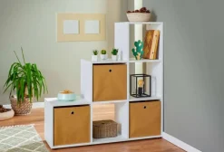 Raumteiler|Bücherregale*Pharao24 Stufenregal Bernice