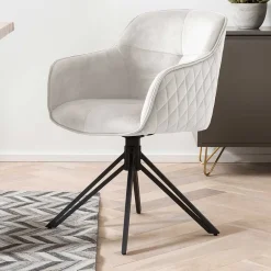 Armlehnstühle*Pharao24 Stuhl Esszimmer drehbar Bevilla