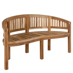 Pharao24 Teak Gartenbank Blou><noscript><img width=
