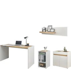 Pharao24 4-teiliges Büromöbel Set Rascian> Büromöbel Sets