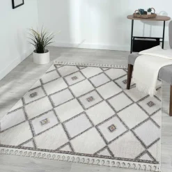 Teppiche*Pharao24 Teppich Beige und Weiß Abbie