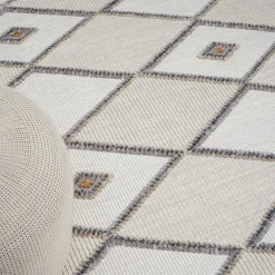 Teppiche*Pharao24 Teppich Beige und Weiß Abbie