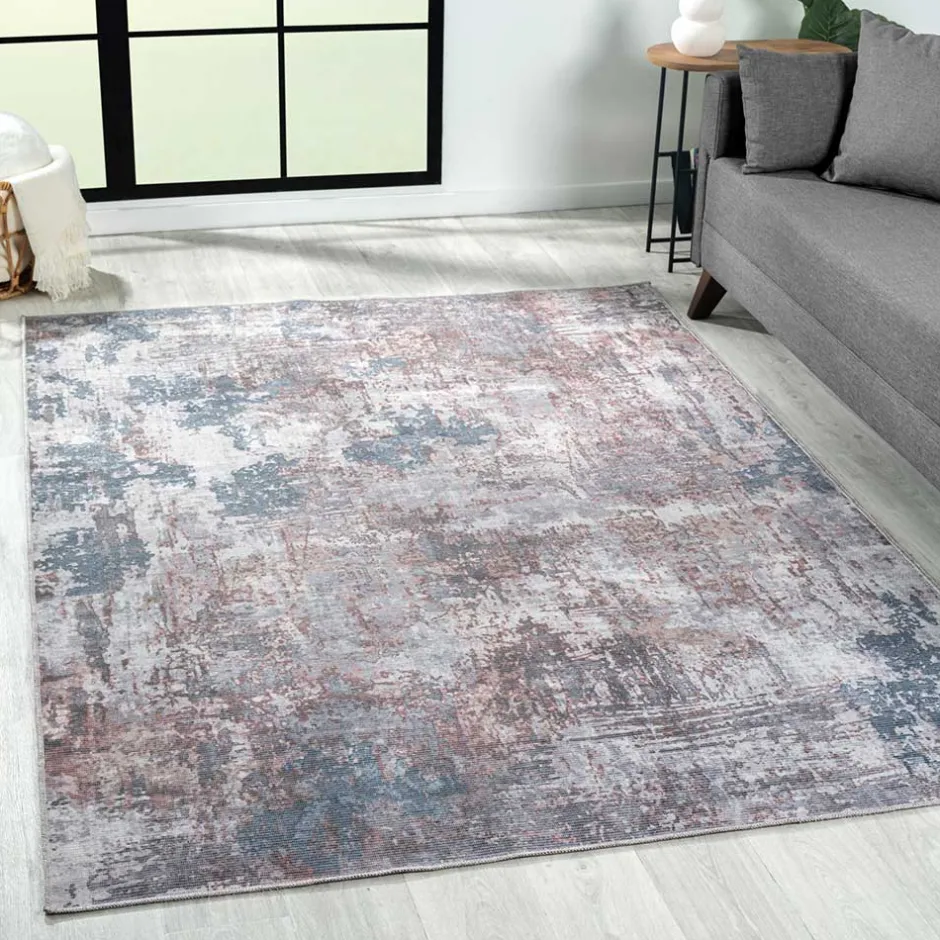 Pharao24 Teppich Blau Terracotta Sirius> Teppiche