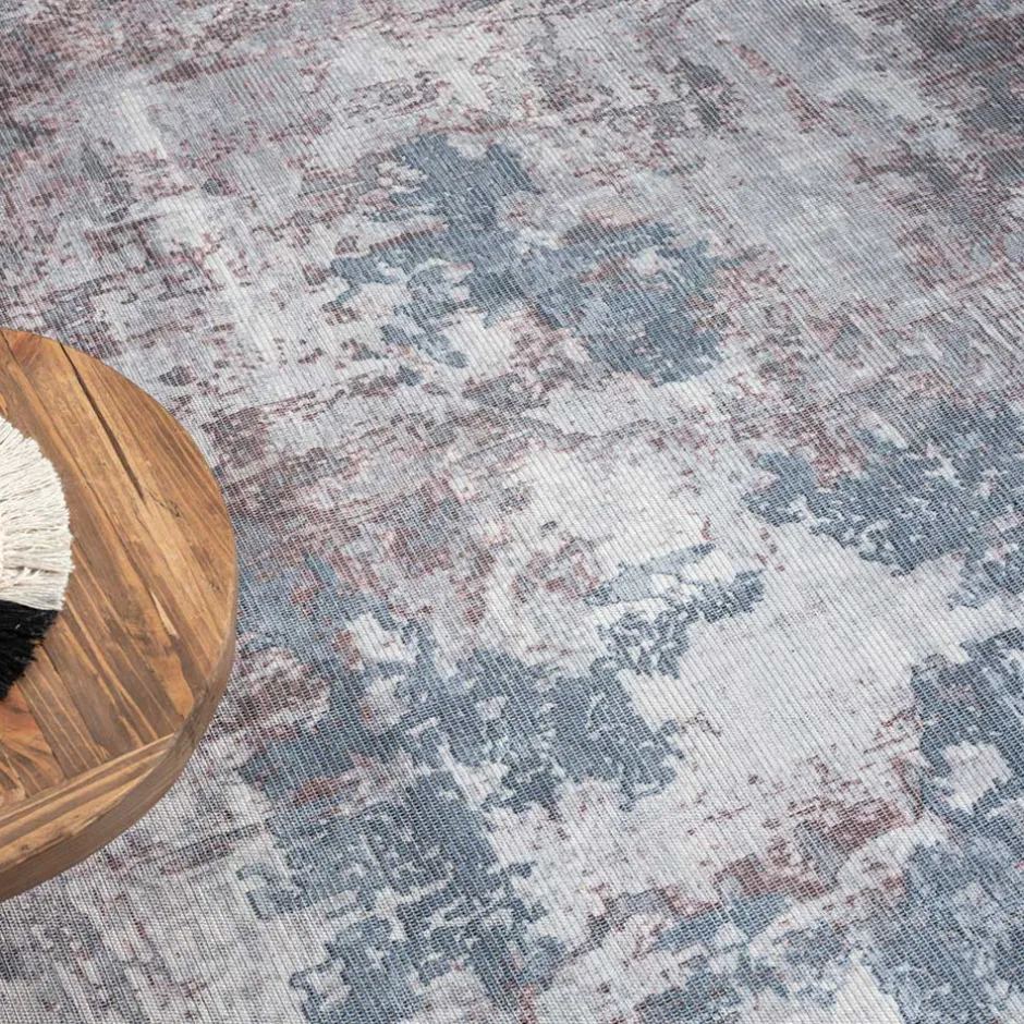 Pharao24 Teppich Blau Terracotta Sirius> Teppiche