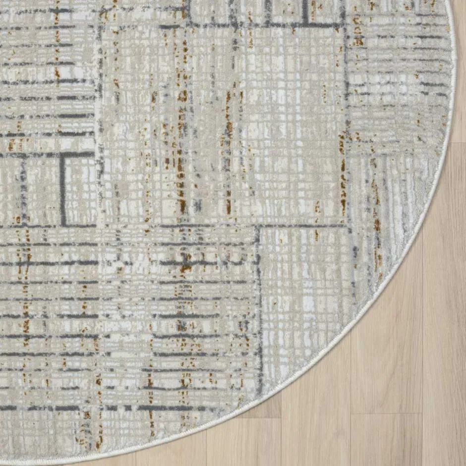 Teppiche*Pharao24 Teppich rund Kurzflor Tyri