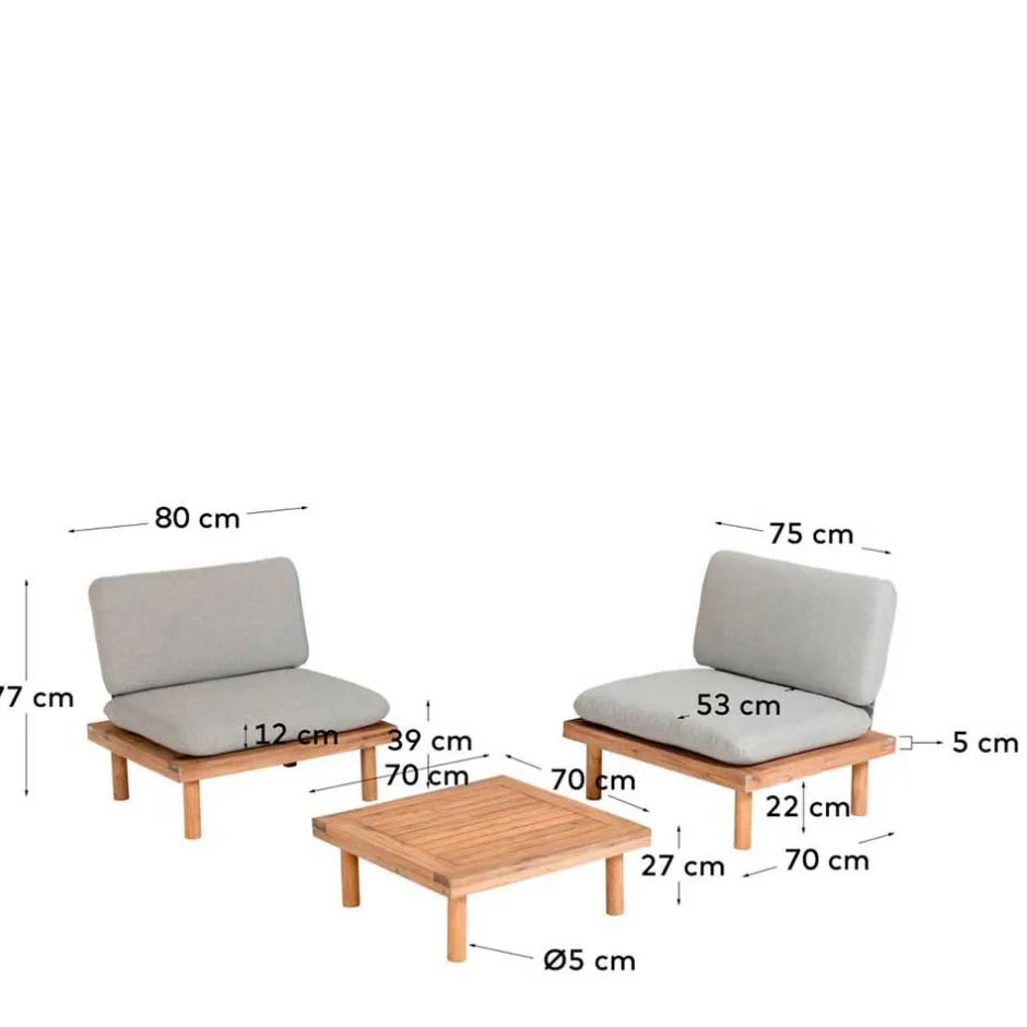 Pharao24 Terrassensitzgruppe Vucotto> Gartenmöbel|Sitzgruppen