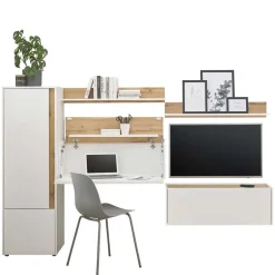Moderne Wohnwände|Wohnwand 250 Cm*Pharao24 Tiny Office Möbel Rascian