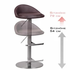 Barhocker*Pharao24 Tresenhocker Rusty