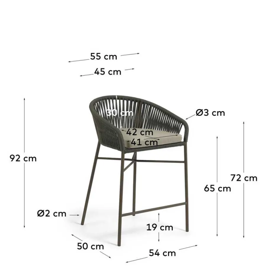 Pharao24 Tresenstuhl Porian> Barmöbel|Hocker