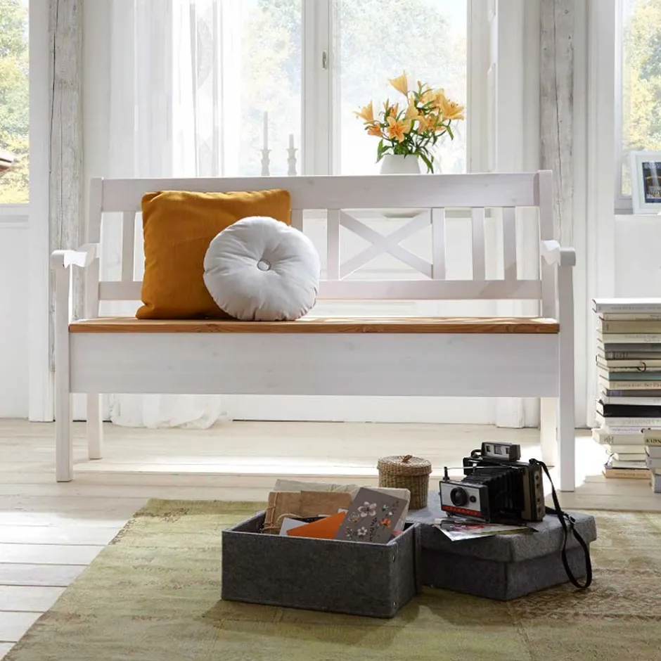 Pharao24 Truhenbank Voluntary> Massivholzmöbel|Küchenbank