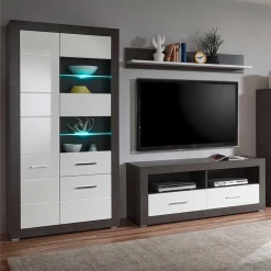 Moderne Wohnwände|Wohnwand 250 Cm*Pharao24 TV Anbauwand Jains