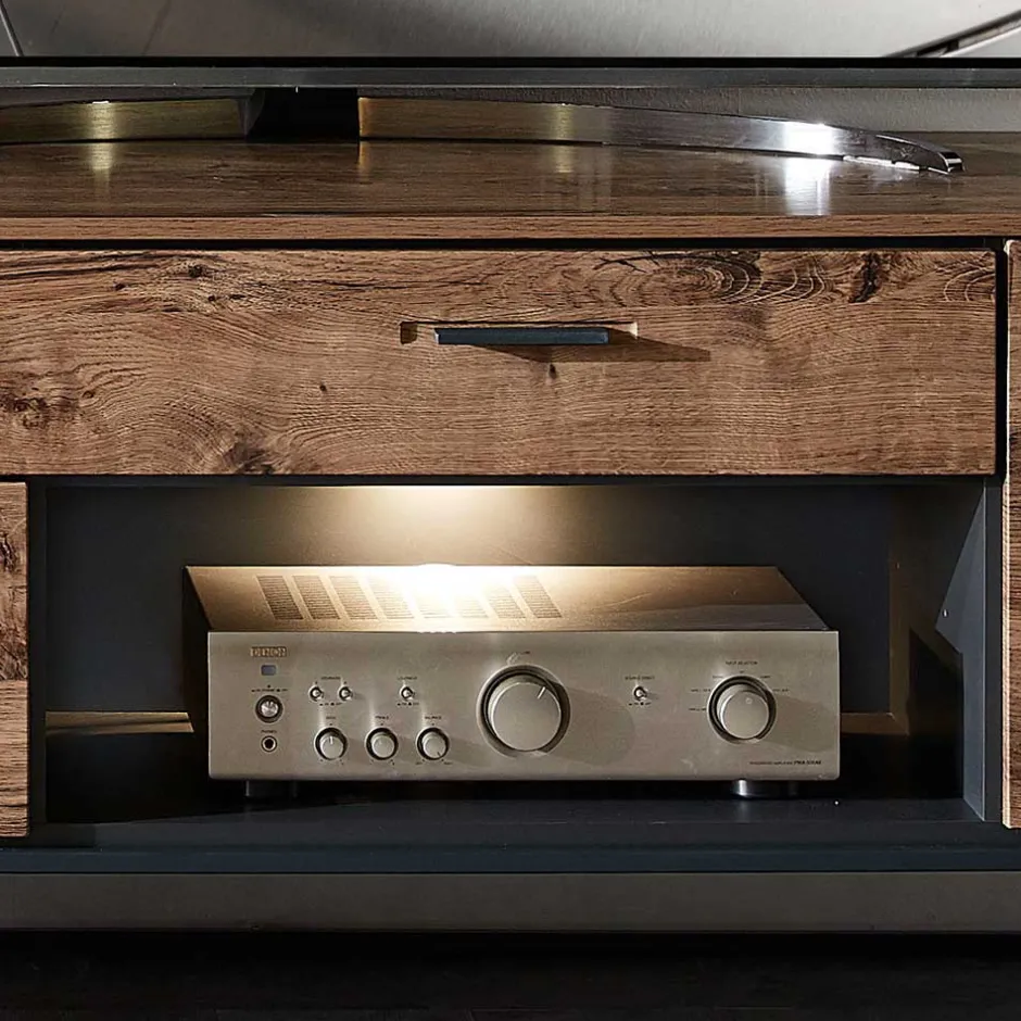 Wohnwand 300 Cm*Pharao24 TV Anbauwand Washton