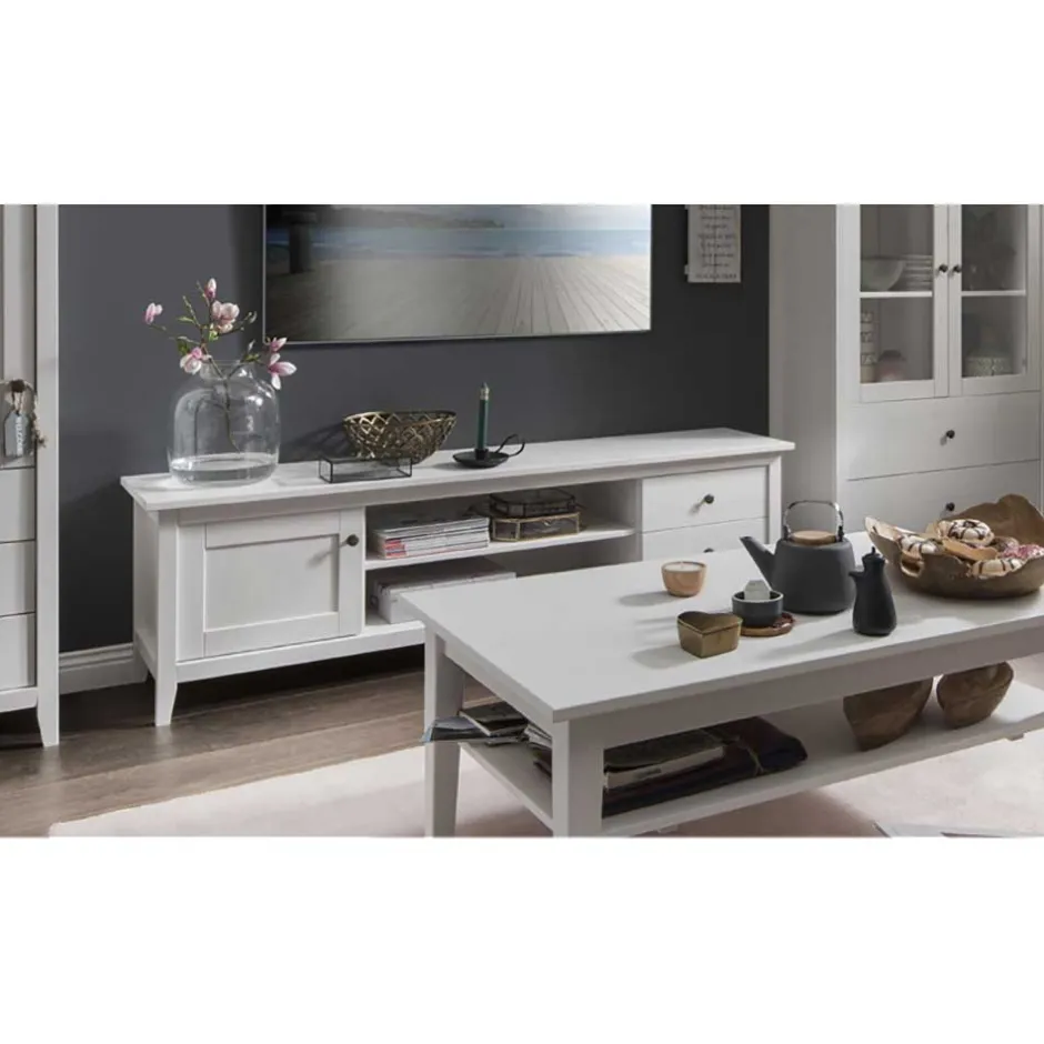 Pharao24 TV Bank Brostian> Massivholz Tv Möbel|Fernsehtische