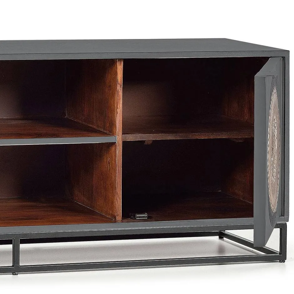 Pharao24 TV Board Binia> Massivholz Tv Möbel