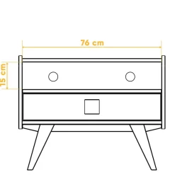 Massivholz Tv Möbel*Pharao24 TV Board Carilla