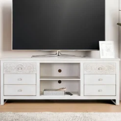 Massivholz Tv Möbel*Pharao24 TV Board Dacapos