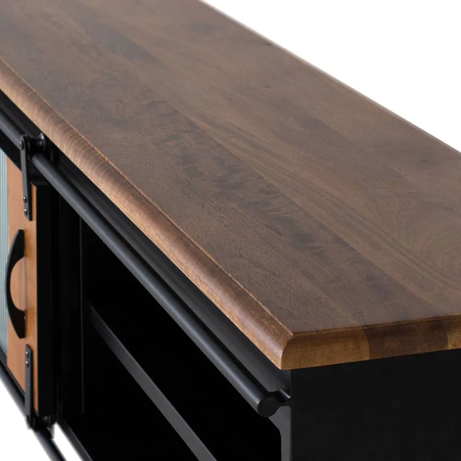 Pharao24 TV Board Honey> Massivholz Tv Möbel