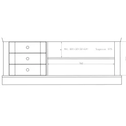 Fernsehtische|Massivholz Tv Möbel*Pharao24 TV Board Mangali