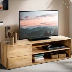 Pharao24 TV Board Pluto> Massivholz Tv Möbel|Fernsehkommoden