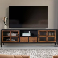 Massivholz Tv Möbel*Pharao24 TV Board Siana