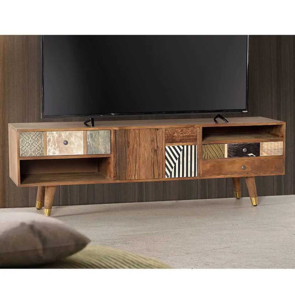 Pharao24 TV Board Trianus> Massivholz Tv Möbel