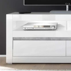 Moderne Wohnwände|Hochglanz Wohnwände*Pharao24 TV Board und Regal Novinza