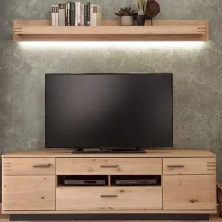 Massivholz Tv Möbel|Fernsehtische*Pharao24 TV Board Wupnia