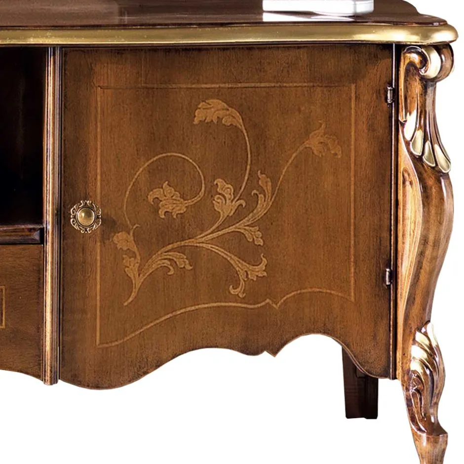 Pharao24 TV Kommode Savolina> Massivholz Tv Möbel|Fernsehtische