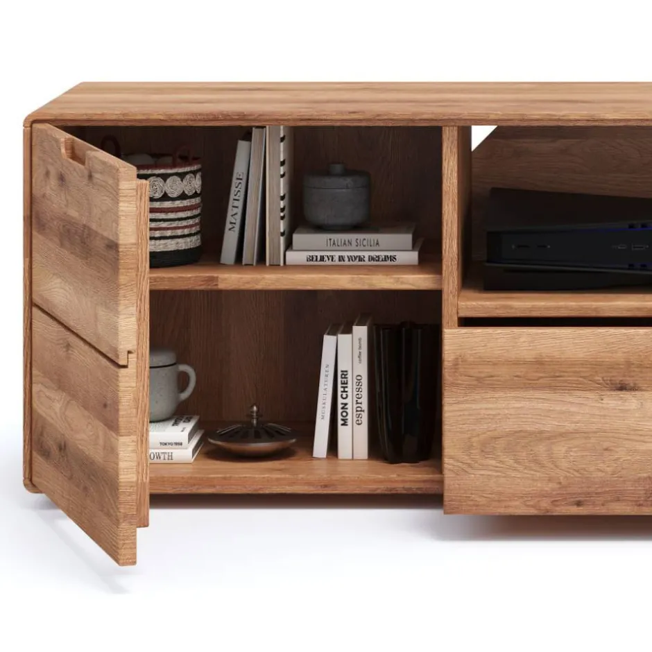 Fernsehkommoden|Massivholz Tv Möbel*Pharao24 TV Lowboard Amra