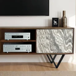 Massivholz Tv Möbel*Pharao24 TV Lowboard Boscala