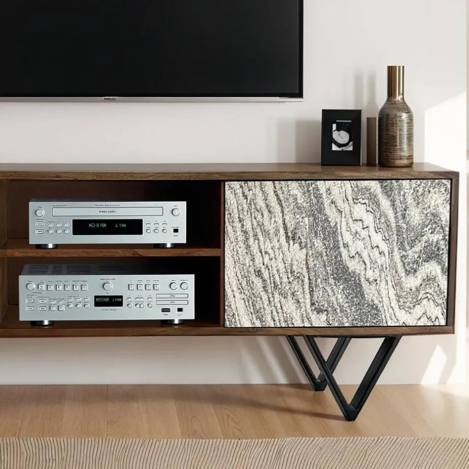 Massivholz Tv Möbel*Pharao24 TV Lowboard Boscala