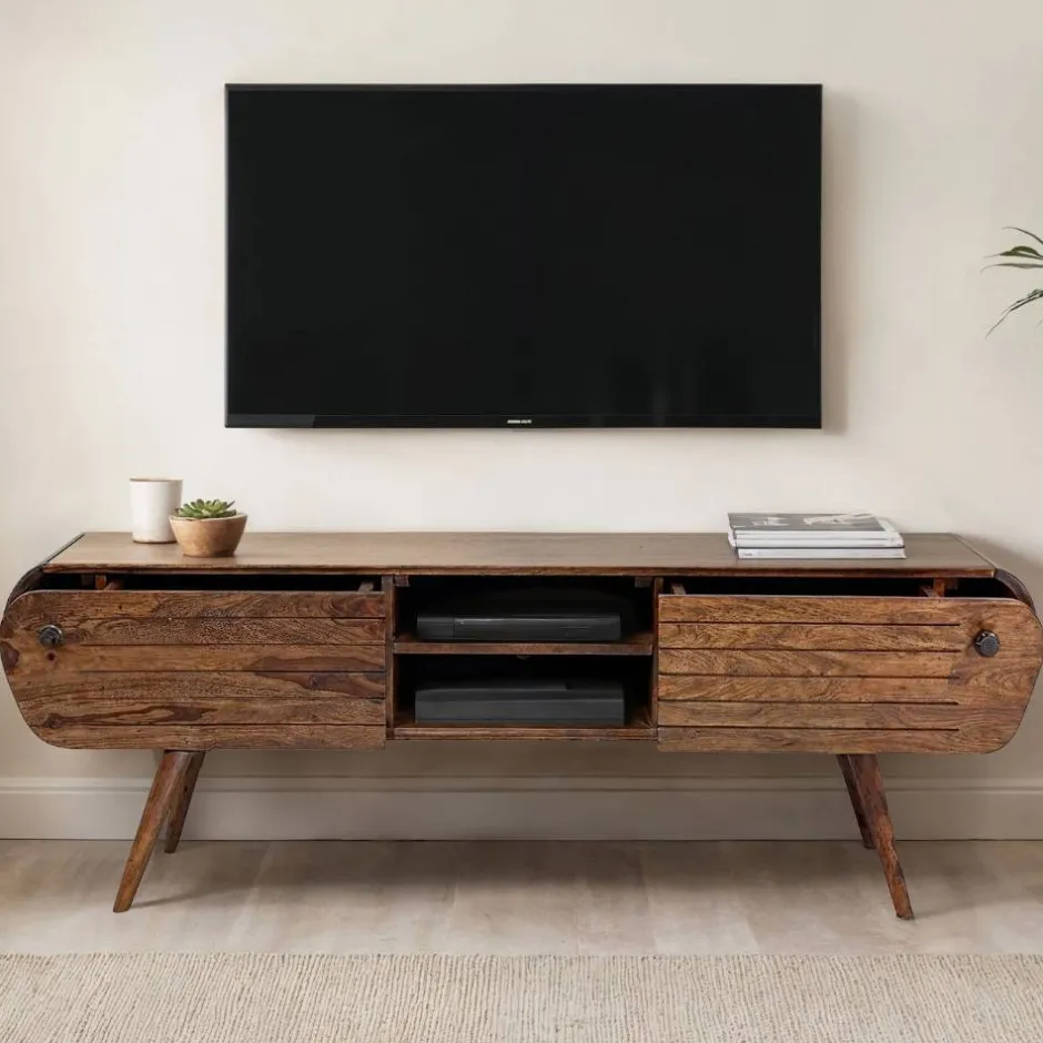 Massivholz Tv Möbel*Pharao24 TV Lowboard Carry