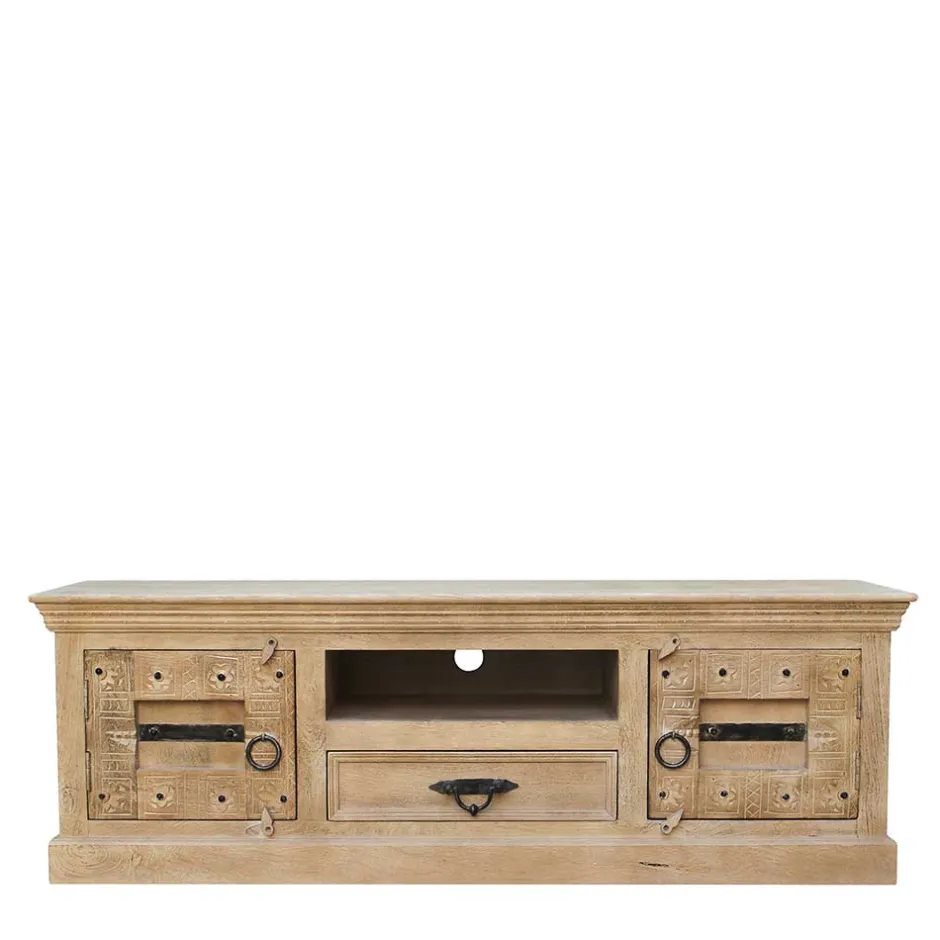 Pharao24 TV Lowboard Emilio> Massivholz Tv Möbel