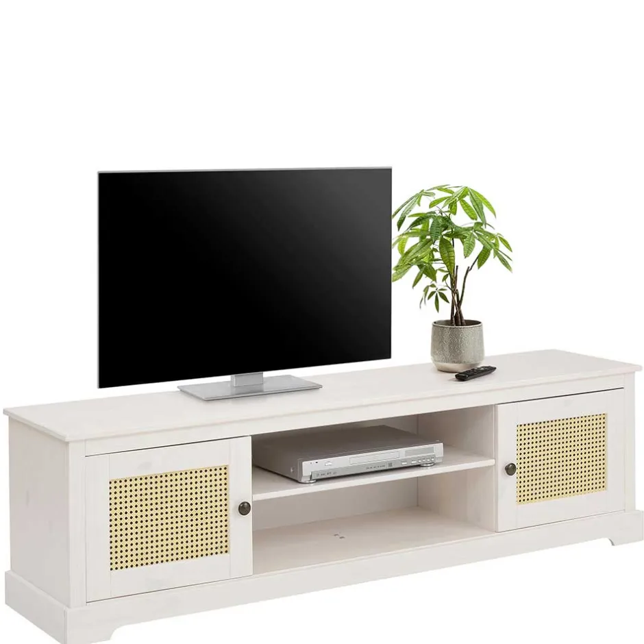 Pharao24 TV Lowboard Halnien> Massivholz Tv Möbel