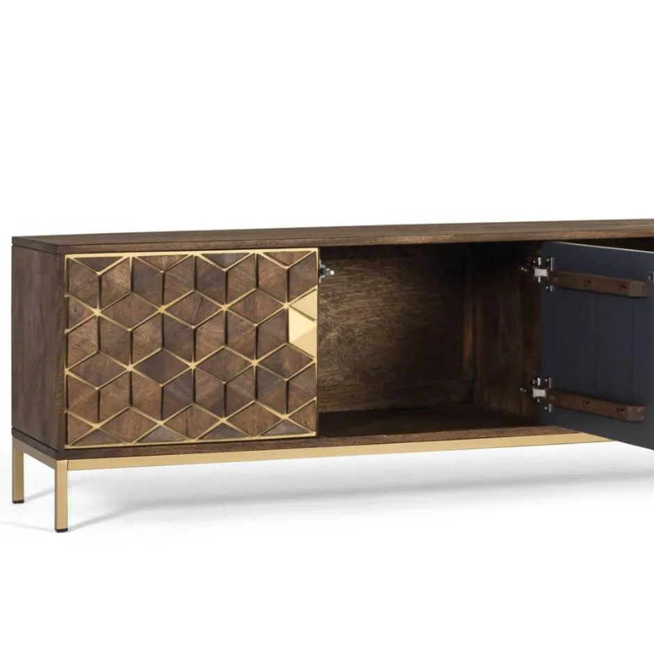 Massivholz Tv Möbel*Pharao24 TV Lowboard Jilandro