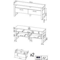 Pharao24 TV Lowboard klein Besi><noscript><img width=