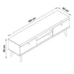 Massivholz Tv Möbel*Pharao24 TV Lowboard Levanca
