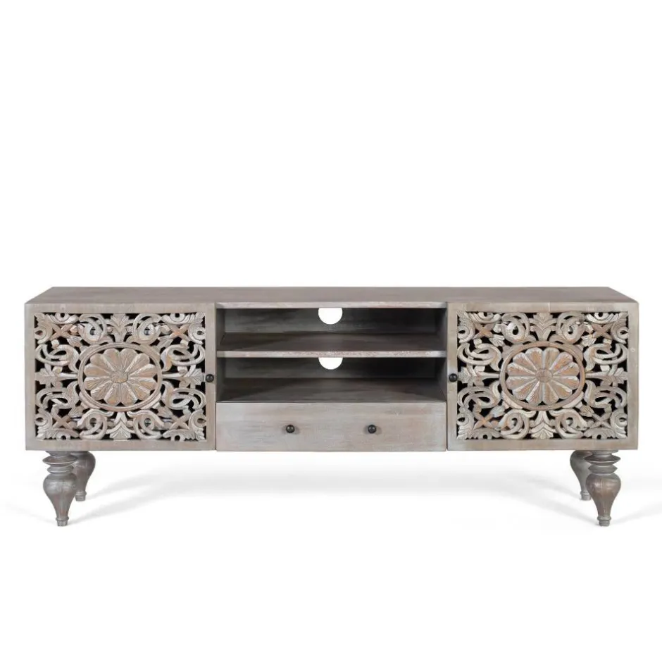 Massivholz Tv Möbel*Pharao24 TV Lowboard Litium