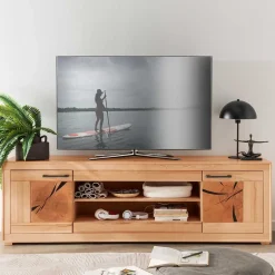 Pharao24 TV Lowboard Olmedo> Massivholz Tv Möbel|Fernsehtische