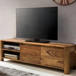 Pharao24 TV Lowboard Passo> Massivholz Tv Möbel|Fernsehkommoden