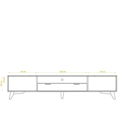 Fernsehkommoden*Pharao24 TV Lowboard Triancova