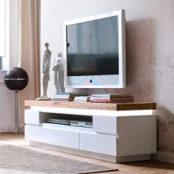 Massivholz Tv Möbel|Fernsehkommoden*Pharao24 TV Lowboard Uminia